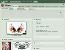 Tablet Screenshot of djdragon.deviantart.com