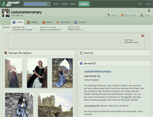 Tablet Screenshot of costumemercenary.deviantart.com