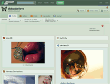 Tablet Screenshot of didyoubelieve.deviantart.com