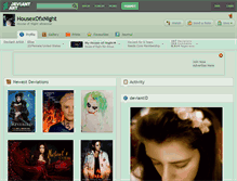 Tablet Screenshot of housexofxnight.deviantart.com