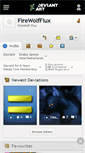 Mobile Screenshot of firewolfflux.deviantart.com