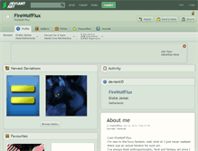 Tablet Screenshot of firewolfflux.deviantart.com