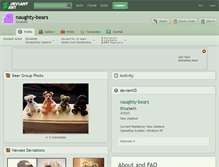 Tablet Screenshot of naughty-bears.deviantart.com