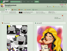 Tablet Screenshot of decepticonanais.deviantart.com