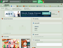 Tablet Screenshot of akzorx.deviantart.com