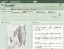 Tablet Screenshot of littlemouse015.deviantart.com