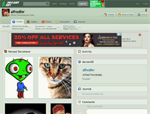 Tablet Screenshot of alfredfer.deviantart.com