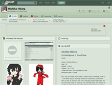 Tablet Screenshot of michiko-nikora.deviantart.com