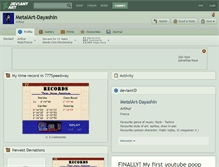 Tablet Screenshot of metalart-dayashin.deviantart.com