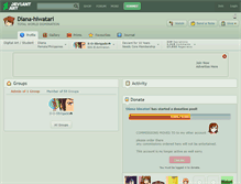 Tablet Screenshot of diana-hiwatari.deviantart.com