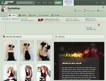 Tablet Screenshot of donttellme.deviantart.com