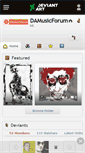 Mobile Screenshot of damusicforum.deviantart.com