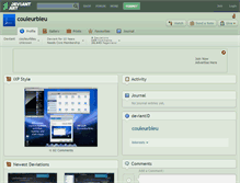 Tablet Screenshot of couleurbleu.deviantart.com