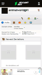 Mobile Screenshot of animalworldgirl.deviantart.com