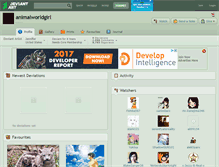 Tablet Screenshot of animalworldgirl.deviantart.com