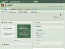 Tablet Screenshot of jerryattrik.deviantart.com