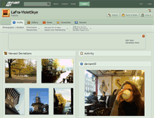 Tablet Screenshot of lafra-violetskye.deviantart.com