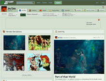 Tablet Screenshot of jay3jay.deviantart.com
