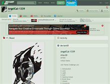 Tablet Screenshot of angelcat-1339.deviantart.com