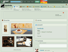 Tablet Screenshot of hendreda.deviantart.com