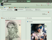 Tablet Screenshot of matthardygirl.deviantart.com