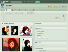 Tablet Screenshot of cold-spark.deviantart.com