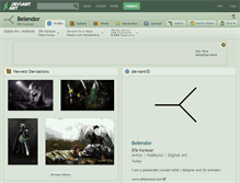 Tablet Screenshot of belendor.deviantart.com