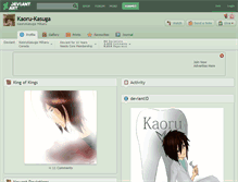 Tablet Screenshot of kaoru-kasuga.deviantart.com