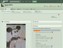 Tablet Screenshot of manic10974.deviantart.com