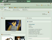 Tablet Screenshot of lilairenchef.deviantart.com