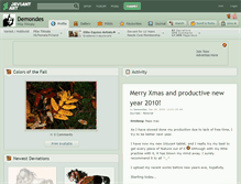 Tablet Screenshot of demondes.deviantart.com