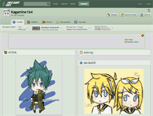 Tablet Screenshot of kagamine164.deviantart.com