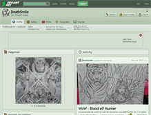 Tablet Screenshot of deathsmile.deviantart.com