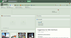 Desktop Screenshot of knock.deviantart.com