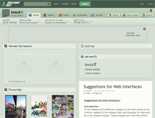 Tablet Screenshot of knock.deviantart.com