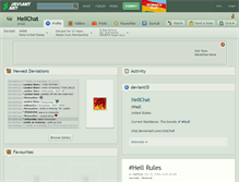 Tablet Screenshot of hellchat.deviantart.com