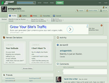 Tablet Screenshot of antagonistic.deviantart.com