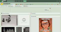 Desktop Screenshot of insanekittyhat.deviantart.com