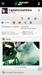 Mobile Screenshot of captaincolumbine.deviantart.com