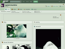 Tablet Screenshot of captaincolumbine.deviantart.com
