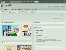 Tablet Screenshot of irishcaffine.deviantart.com