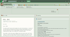 Desktop Screenshot of crystalclearink.deviantart.com
