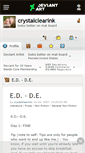 Mobile Screenshot of crystalclearink.deviantart.com