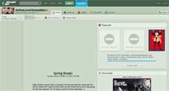 Desktop Screenshot of animelovergeneration.deviantart.com