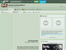 Tablet Screenshot of animelovergeneration.deviantart.com