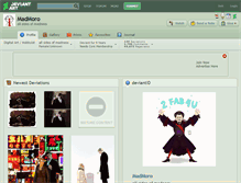 Tablet Screenshot of madmoro.deviantart.com