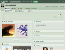 Tablet Screenshot of maximusthedark.deviantart.com