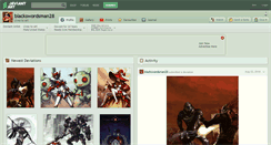 Desktop Screenshot of blackswordsman28.deviantart.com