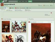 Tablet Screenshot of blackswordsman28.deviantart.com
