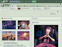Tablet Screenshot of dmather.deviantart.com